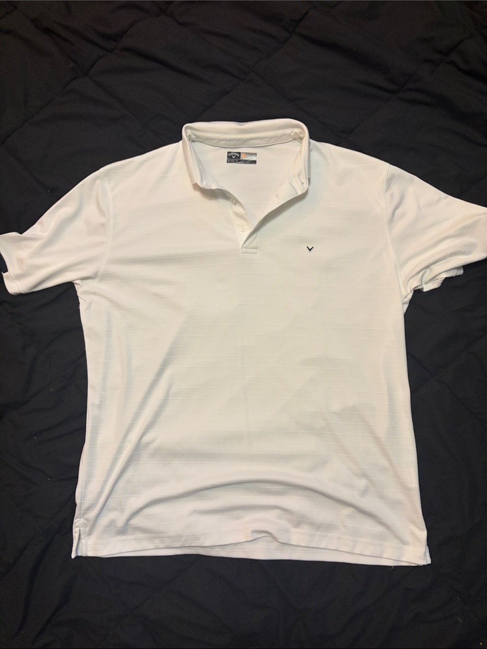 Callaway Men's White Golf Polo with Small Logo
